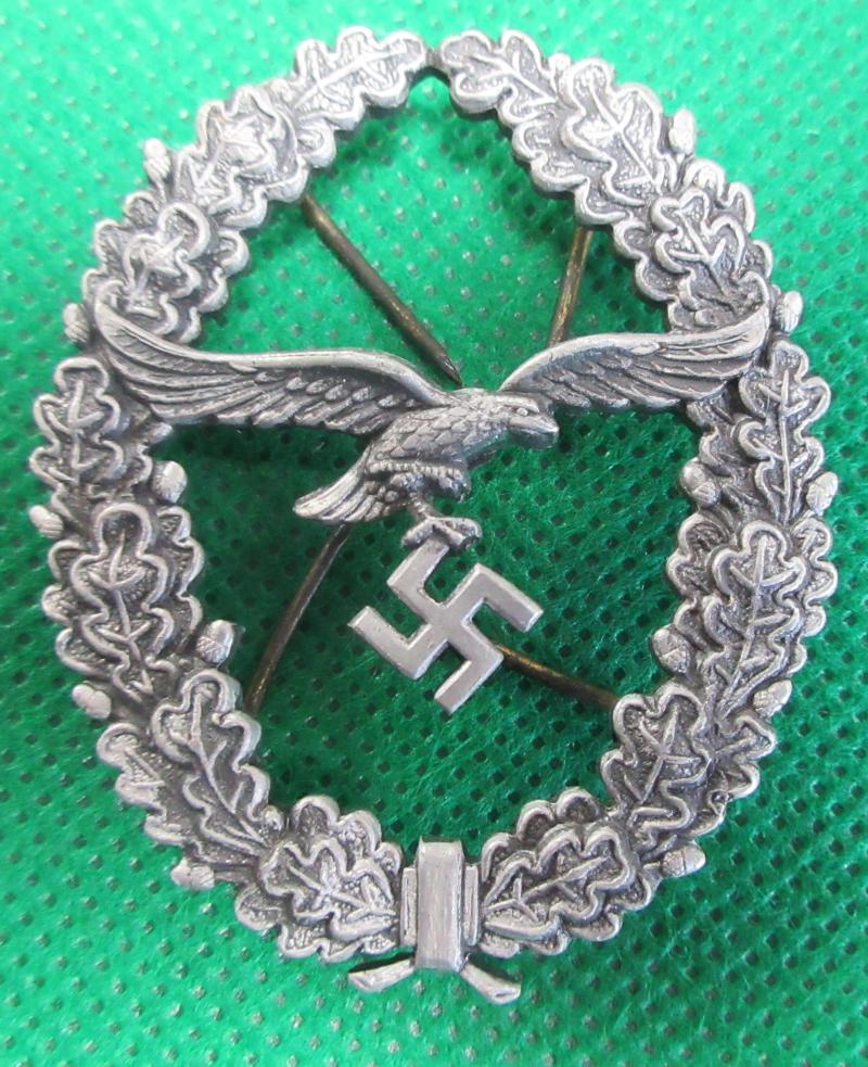 LUFTWAFFE SHOOTING LANYARD BADGE