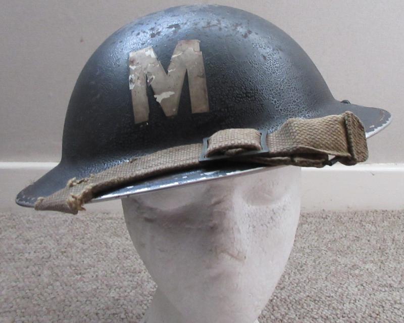 WW2 BRITISH HOMEFRONT 'MESSENGER' HELMET