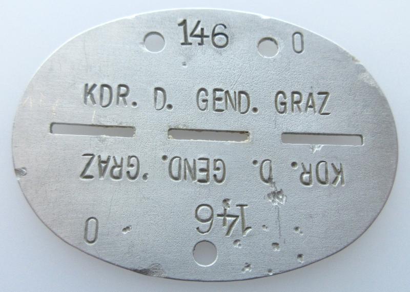 GERMAN POLICE DOG TAG