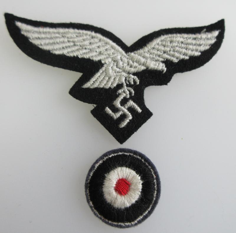LUFTWAFFE CAP EAGLE & ROUNDEL(Black Backing)