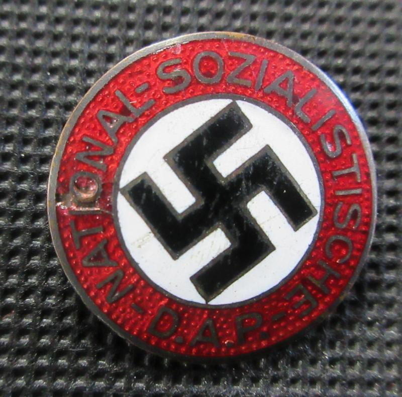 NSDAP PARTY BADGE,RZM TRANSITIONAL BADGE