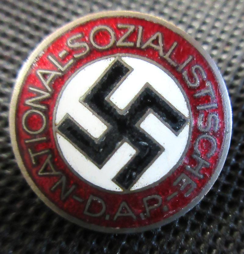 EARLY NSDAP PARTY BADGE maker marked