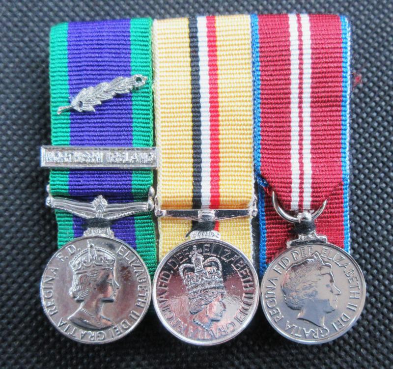 MODERN BRITISH MINIATURE GROUP of MEDALS